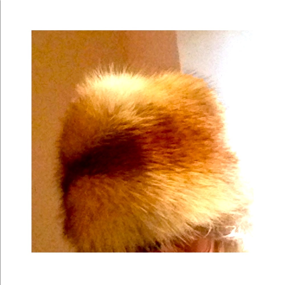 Real fur hat
